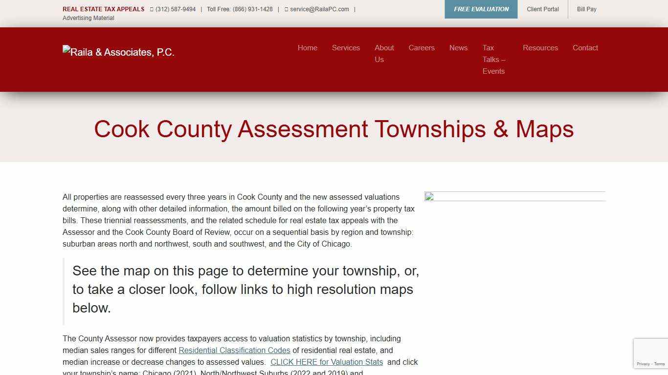 Cook County Assessment Townships & Maps - Raila & Associates, P.C.