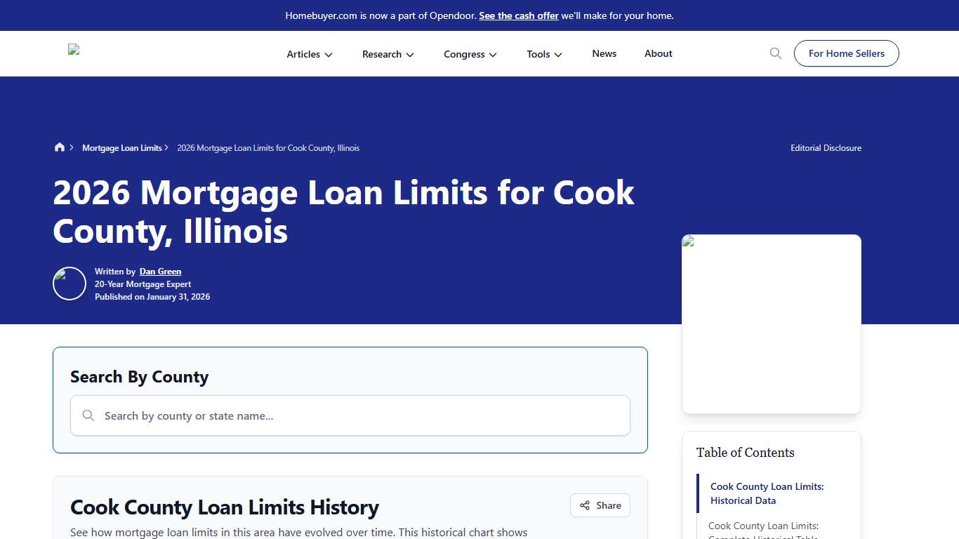 Cook County, Illinois Mortgage Loan Limits 2026 Homebuyer.com Homebuyer.com